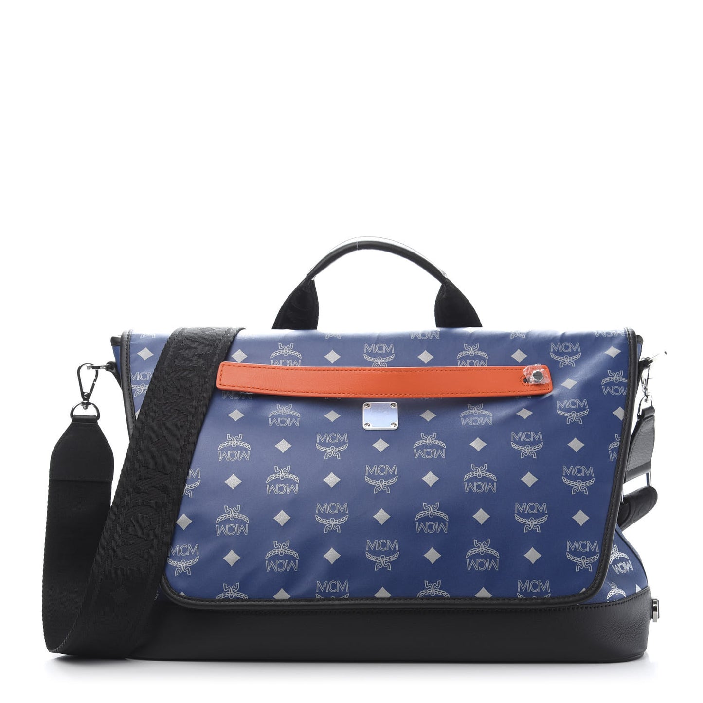 Visetos Reflective Nylon Large Resnick Crossbody Bag Estate Blue