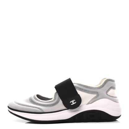 Chanel Mesh Lycra CC Sneakers 38.5 Black 1 of 10