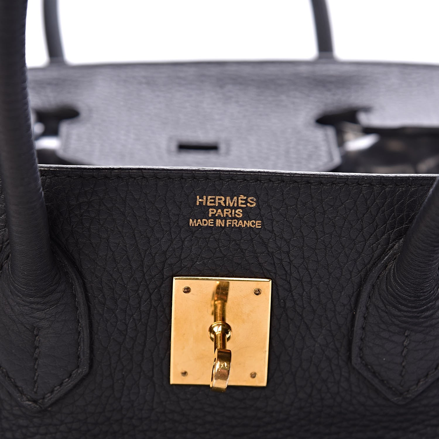 Hermes Taurillon Clemence Birkin 35 Black 6 of 12