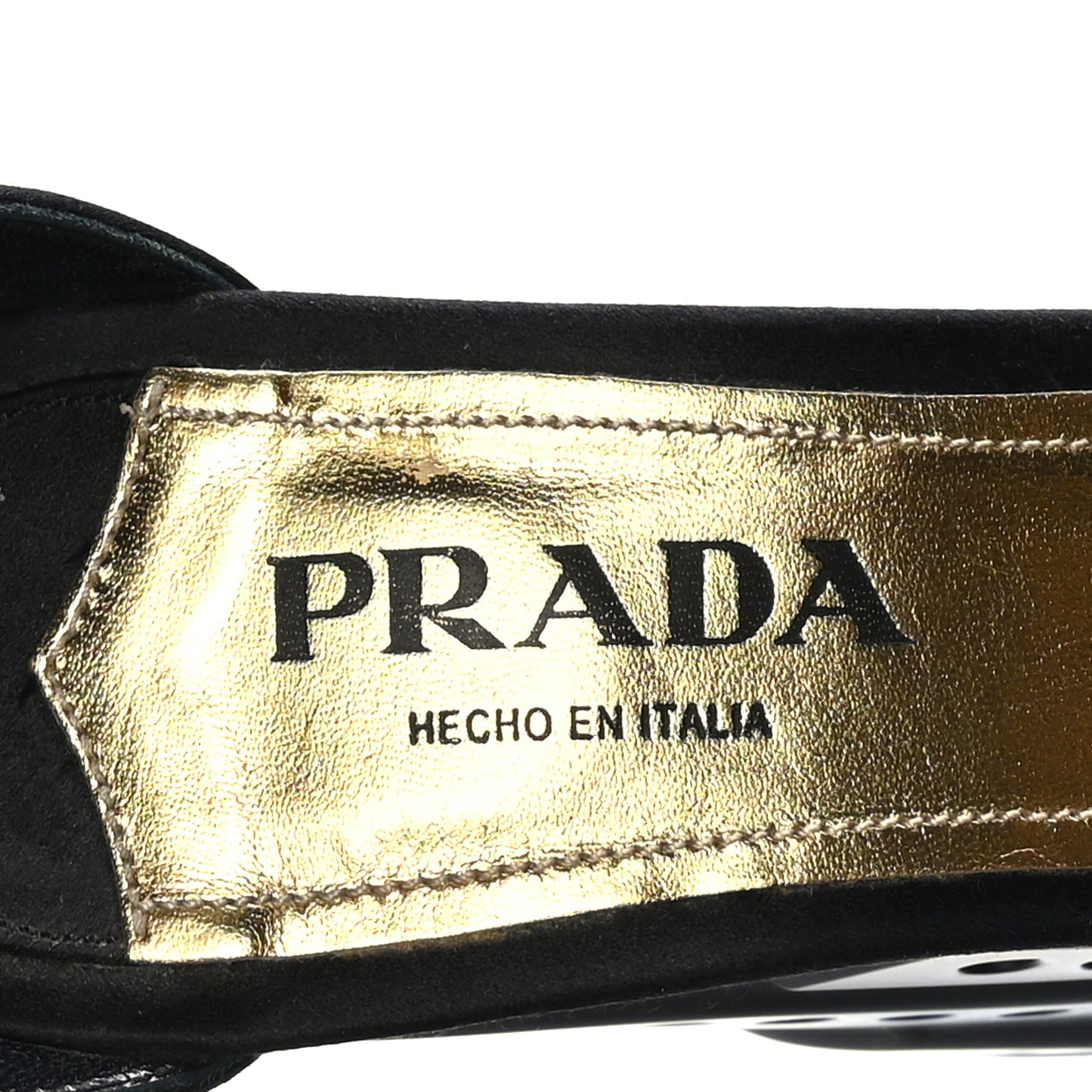 Satin T-Strap Wedge Sandals 37.5 Black