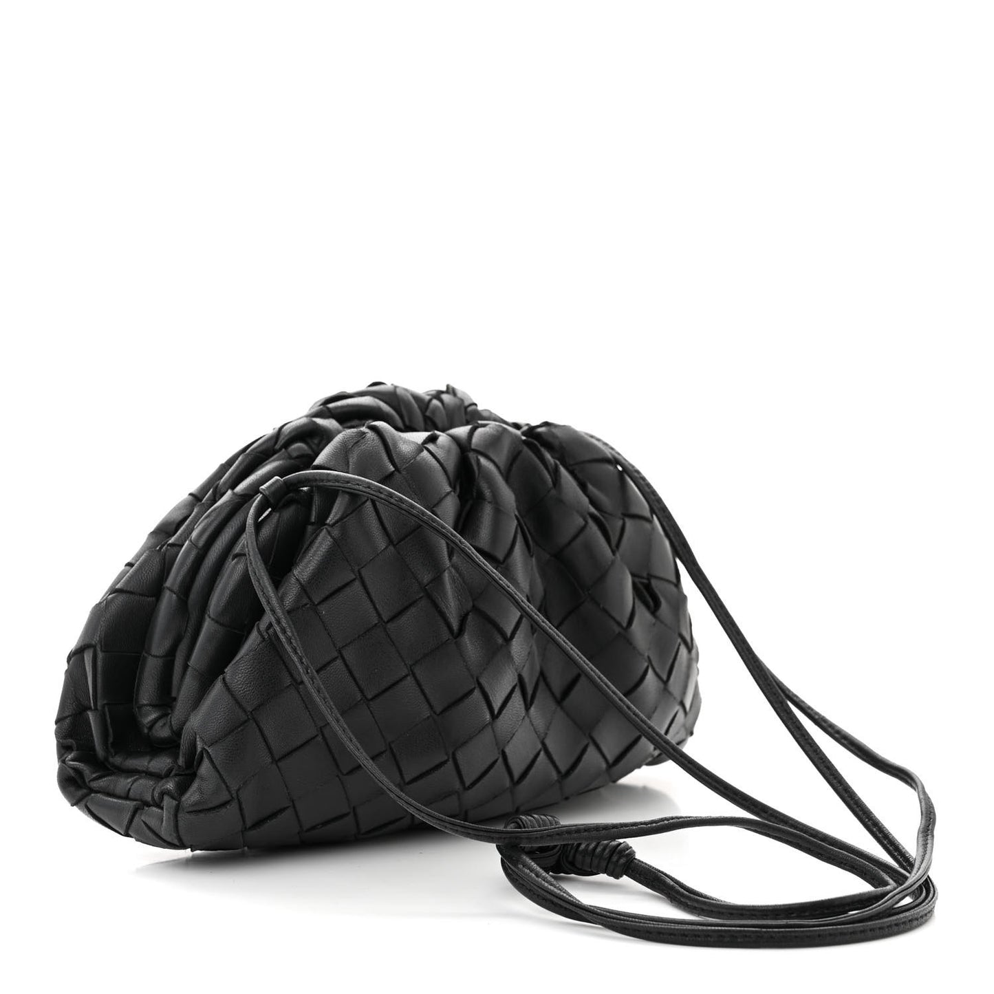 BOTTEGA VENETA Nappa Intrecciato The Mini Pouch Black