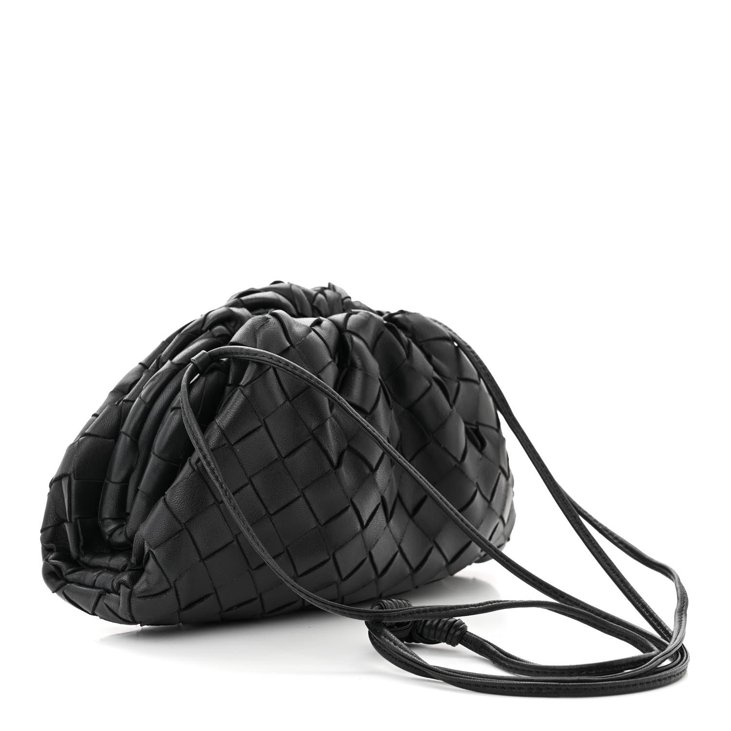 Bottega Veneta BOTTEGA VENETA Nappa Intrecciato The Mini Pouch Black 3 of 9