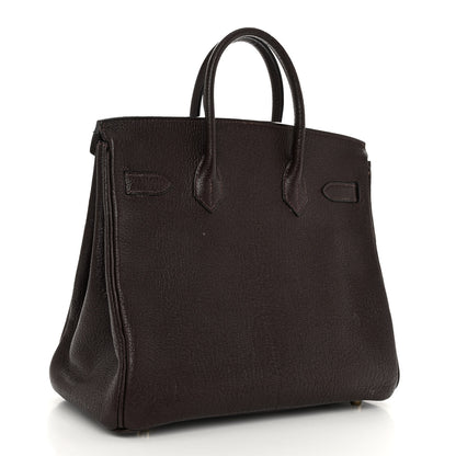 Hermes Chevre De Coromandel HAC Birkin 28 Chocolate 3 of 13