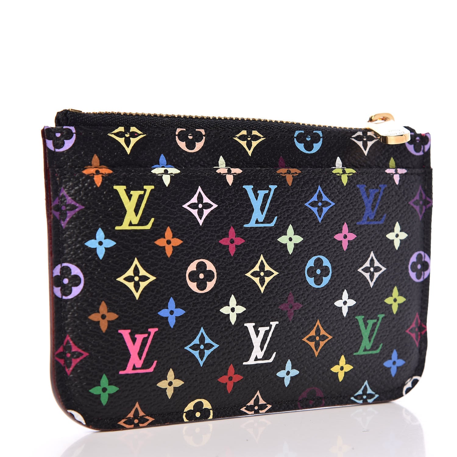 Louis Vuitton Monogram Multicolor Key Pouch Black Grenade 3 of 7