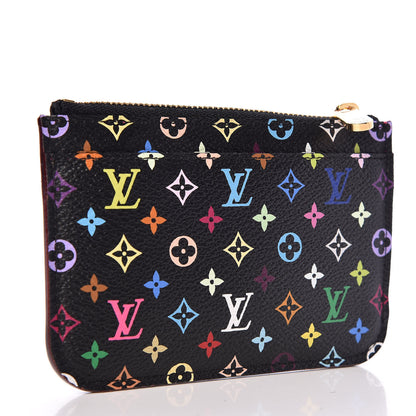 Louis Vuitton Monogram Multicolor Key Pouch Black Grenade 3 of 7