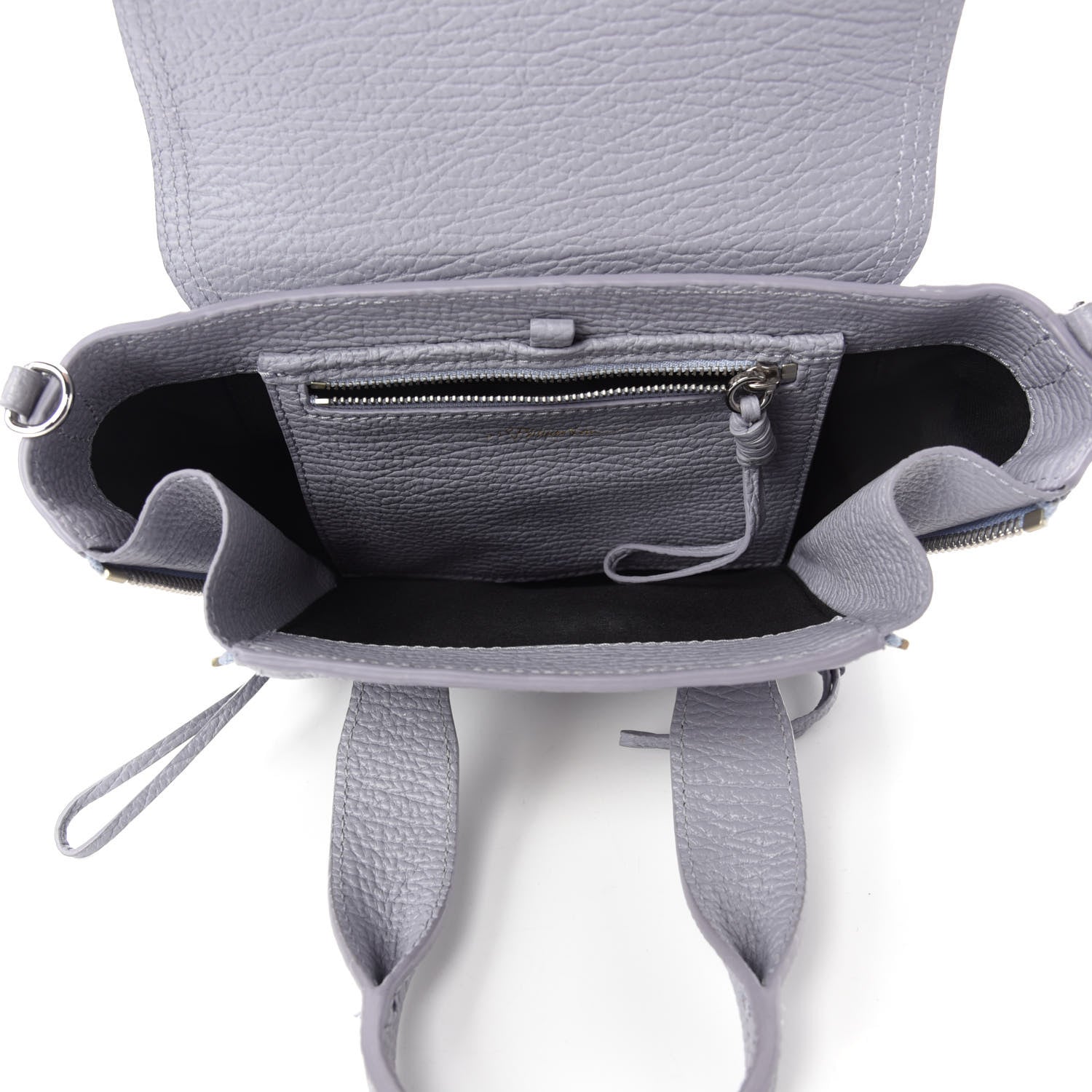 3.1 Phillip Lim Textured Calfskin Mini Pashli Satchel Light Blue 5 of 11