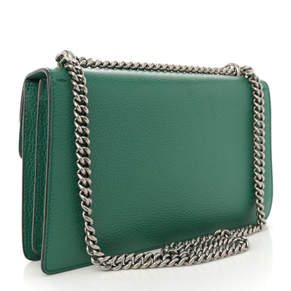 Gucci Pebbled Calfskin Small Dionysus Shoulder Bag Emerald 3 of 15