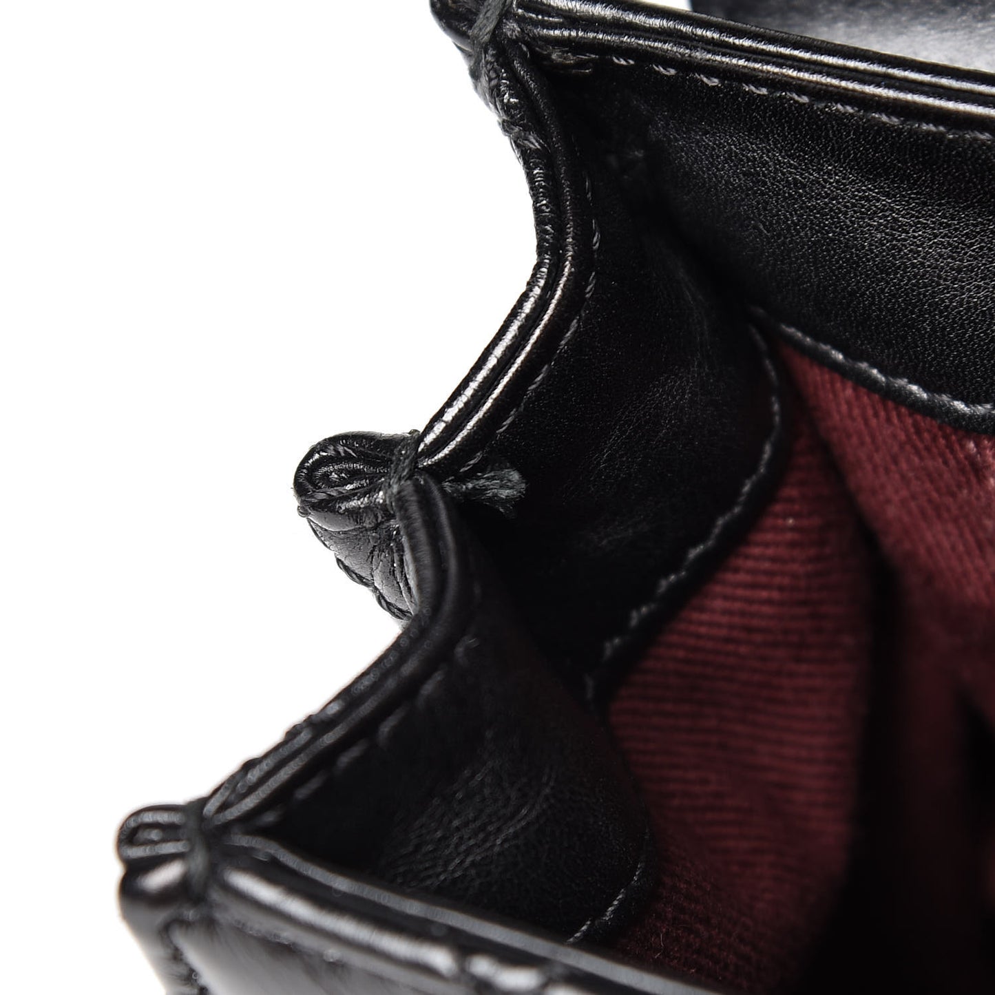 Aged Calfskin Quilted Mad About Quilting Mini Flap Black