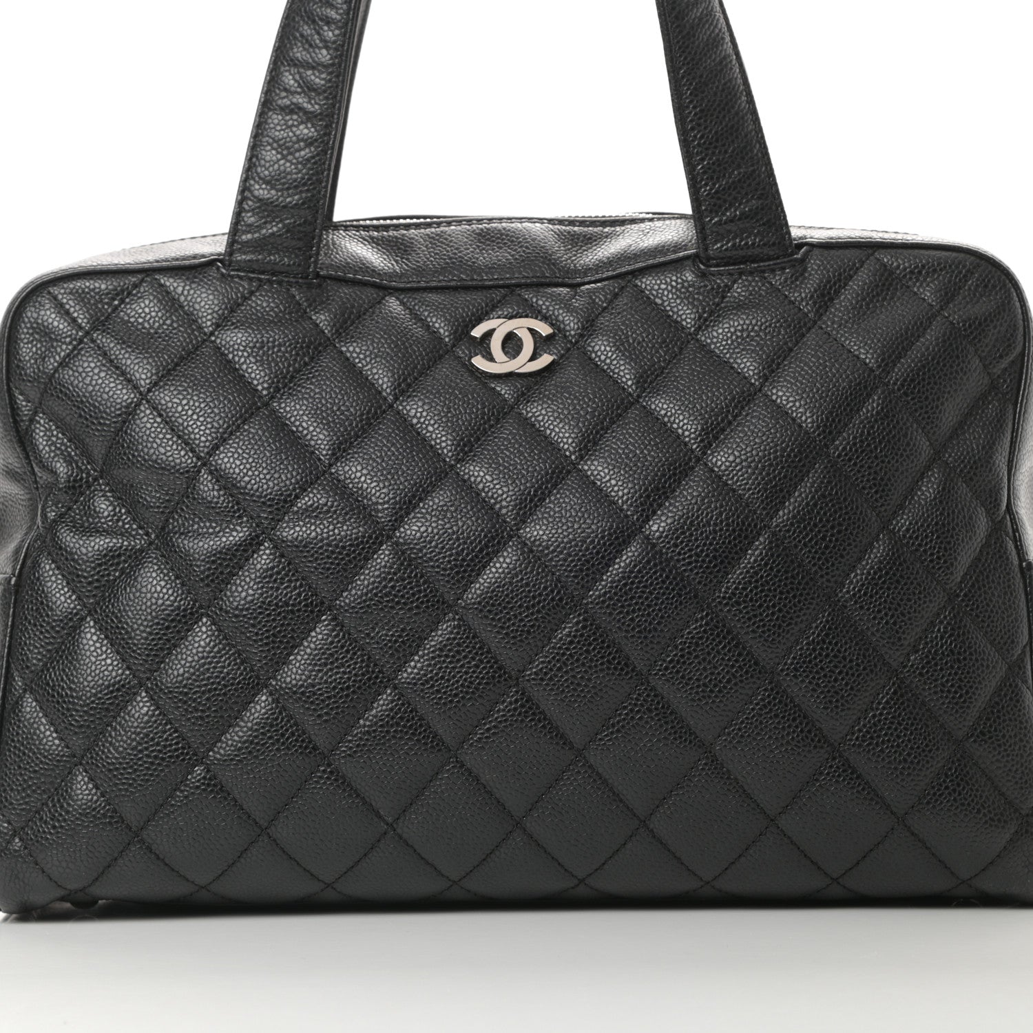 Chanel Caviar Quilted Bowler Black 8 of 11