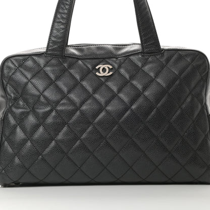 Chanel Caviar Quilted Bowler Black 8 of 11