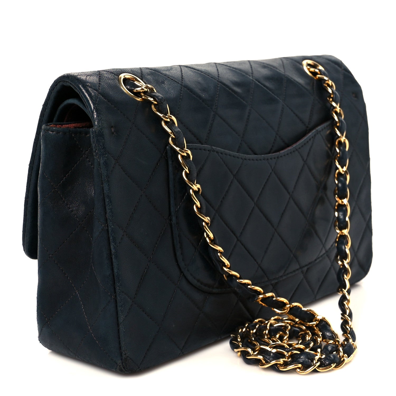 Chanel Lambskin Quilted Medium Double Flap Black 3 of 12