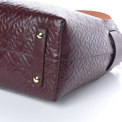 Burberry Calfskin Embossed Monogram Small Belt Bag Oxblood 10 of 10