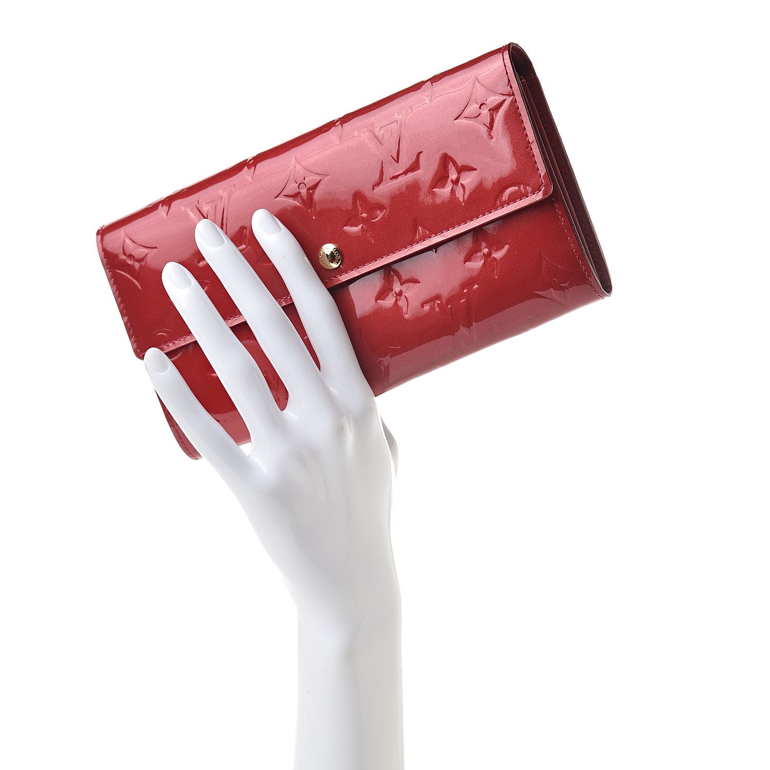 Louis Vuitton Vernis Sarah Wallet Pomme D'Amour 2 of 8
