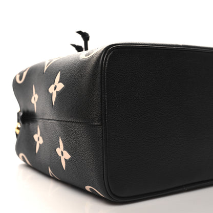 Louis Vuitton Empreinte Monogram Giant Neonoe MM Black Beige 9 of 10