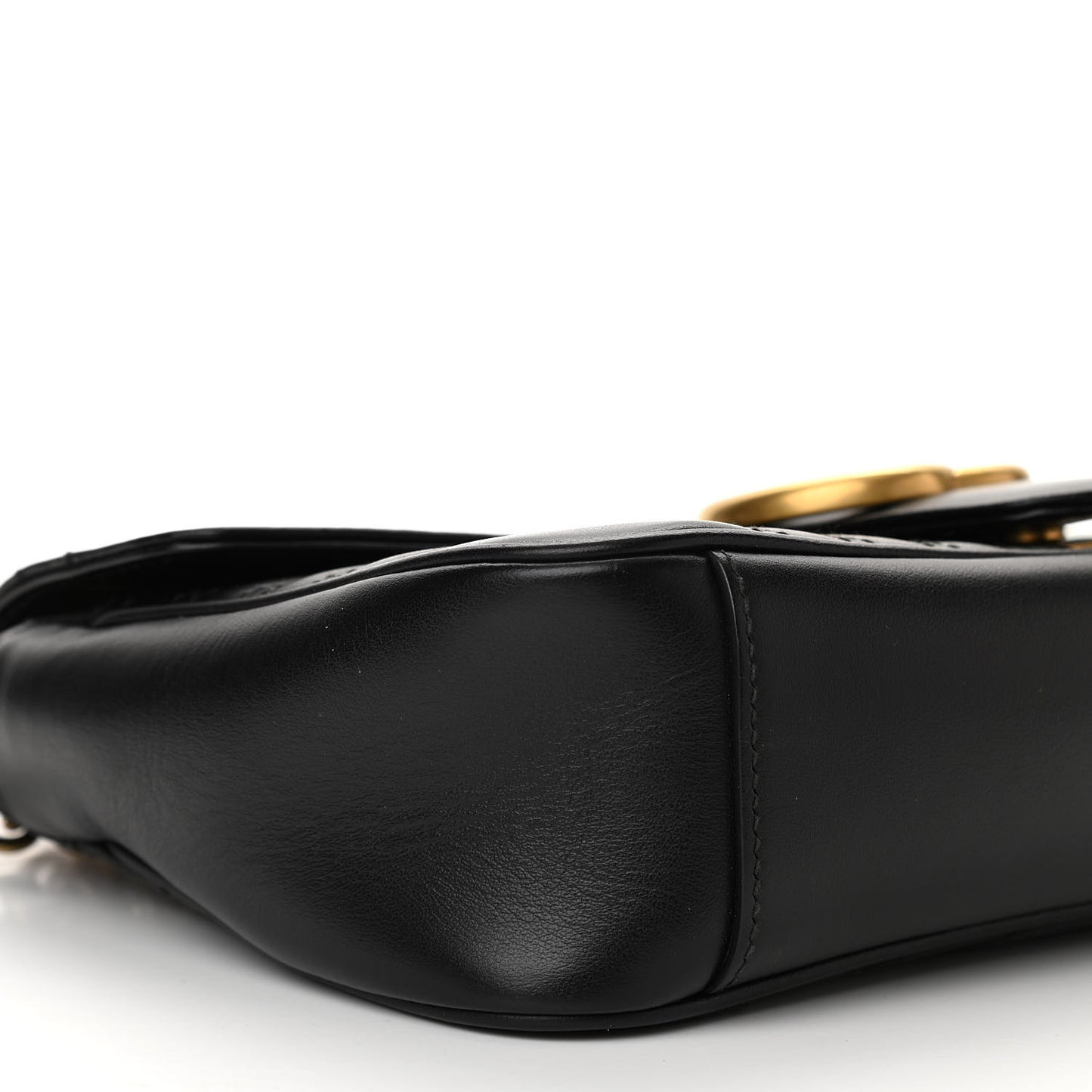 Calfskin Matelasse Small GG Marmont Shoulder Bag Black