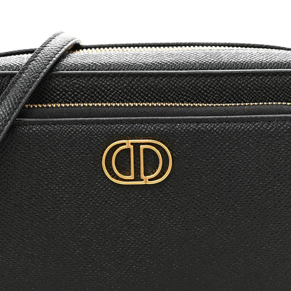 Christian Dior Grained Calfskin Caro Double Pouch Black 9 of 11