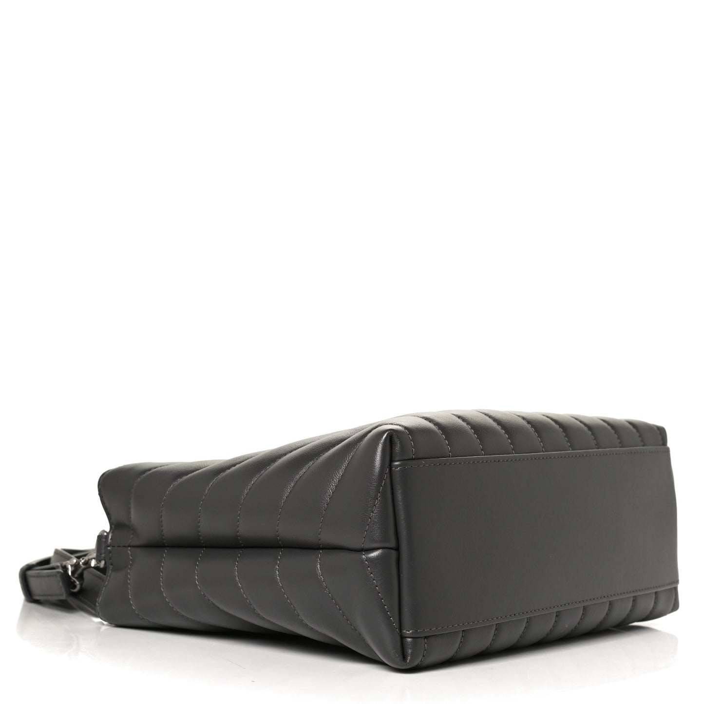 Calfskin Y Quilted Monogram Small Loulou Shopper Grey