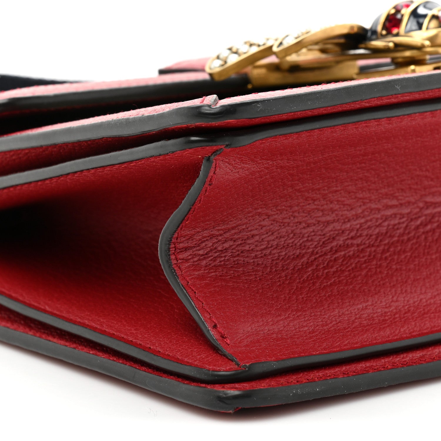 Gucci GG Supreme Monogram Small Queen Margaret Top Handle Bag Red 10 of 18