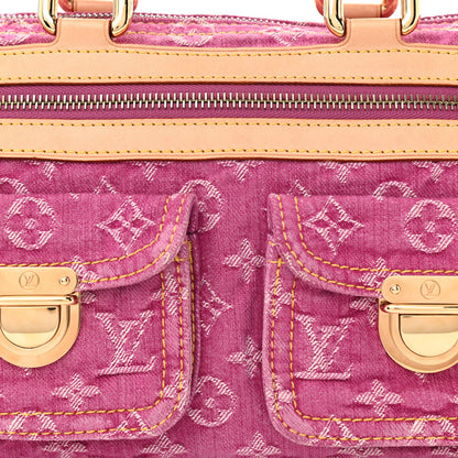 Louis Vuitton Monogram Denim Neo Speedy Fuchsia 8 of 10