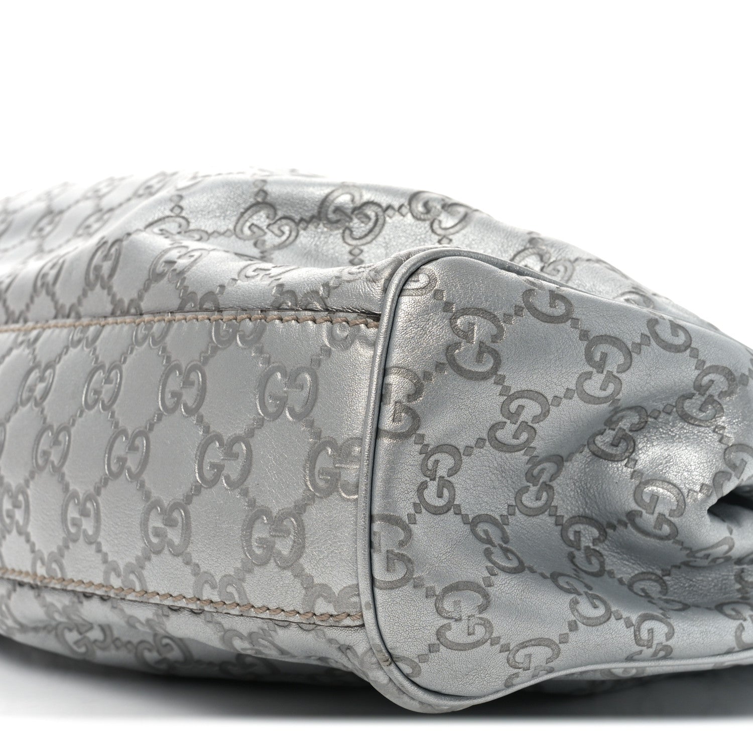 Gucci Guccissima Medium Sukey Tote Silver 10 of 10