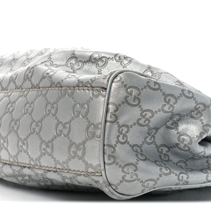 Gucci Guccissima Medium Sukey Tote Silver 10 of 10