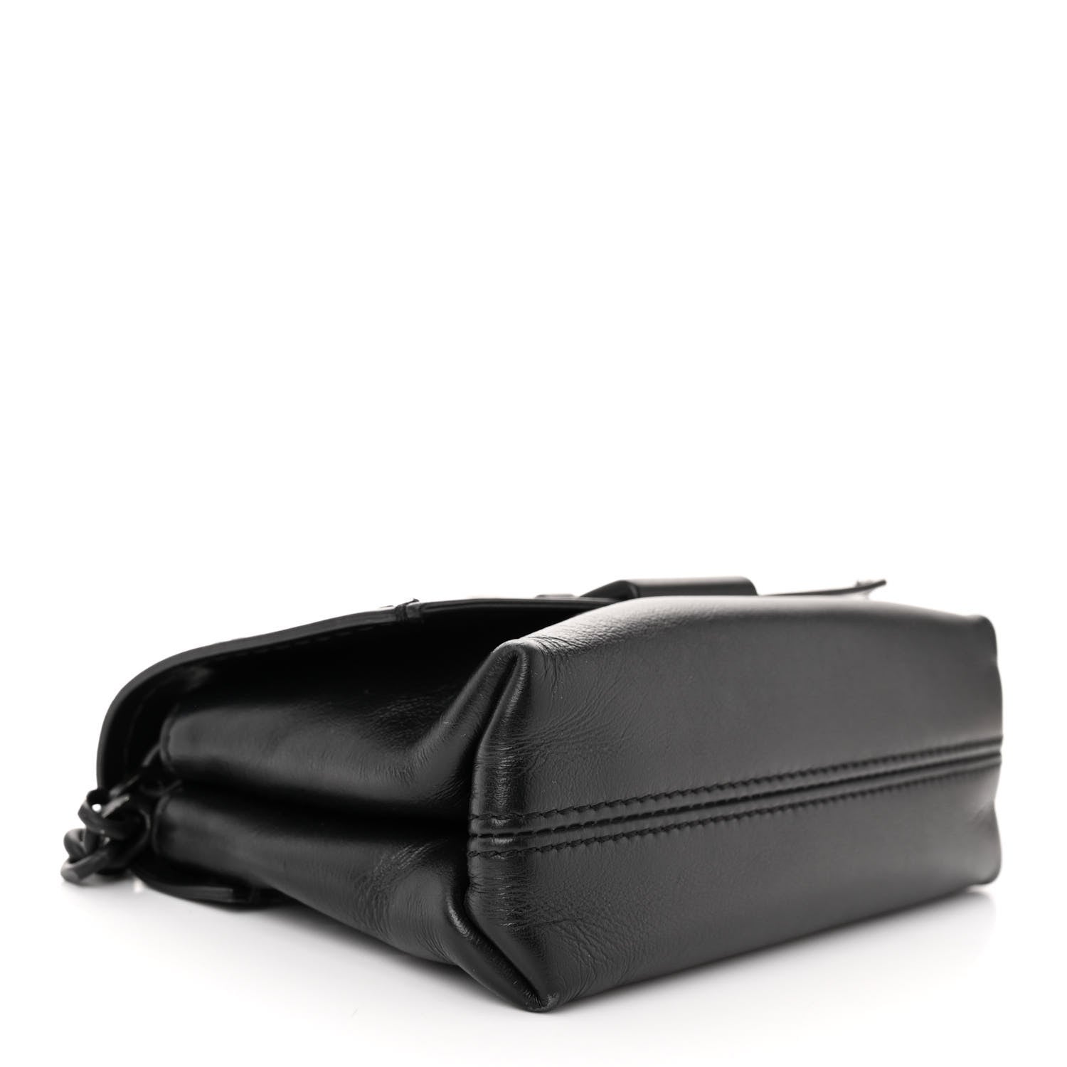 Off-White Calfskin Diag Small Binder Clip Crossbody Black 4 of 11