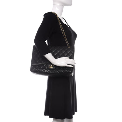 Chanel Caviar Quilted Maxi Single Flap Black 2 of 12