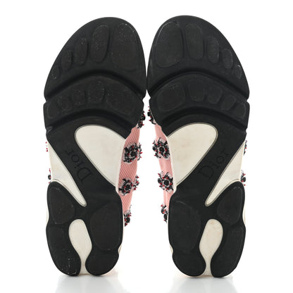 Christian Dior Technical Canvas Embellished Dior Fusion Sneakers 36 Pink Black 5 of 18