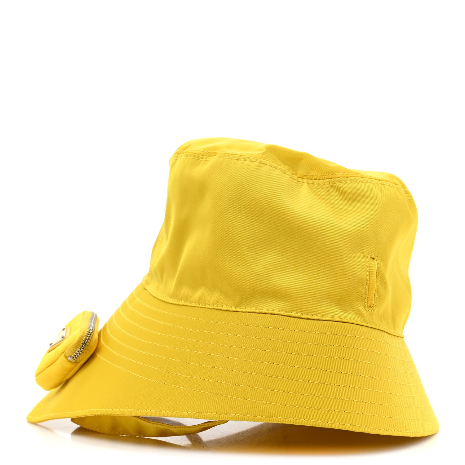 Prada Re-Nylon Mens Multifunctional Bucket Hat XXL Giallo 1439138