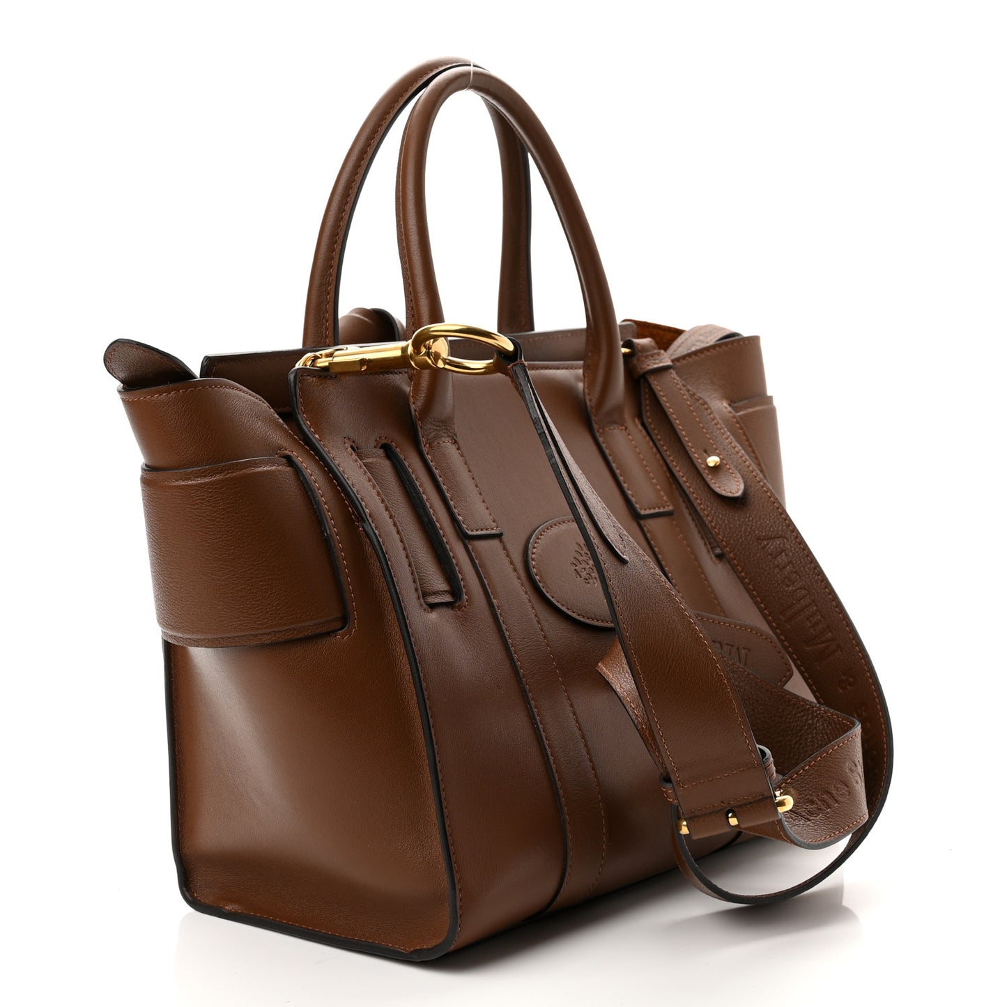 x ACNE STUDIOS Grained Calfskin Musubi Bayswater Satchel Brown