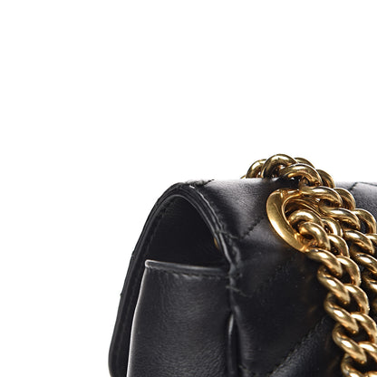 Gucci Calfskin Matelasse Small GG Marmont Shoulder Bag Black 14 of 16