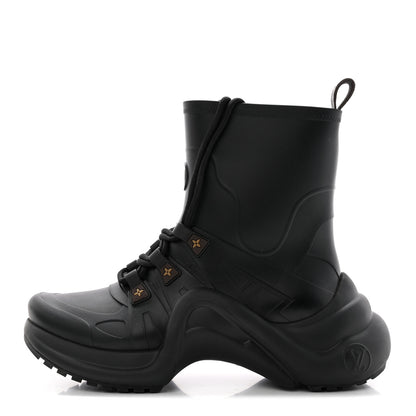 Louis Vuitton Mat Rubber Monogram LV Archlight Sneaker Boots 37 Black 1 of 19