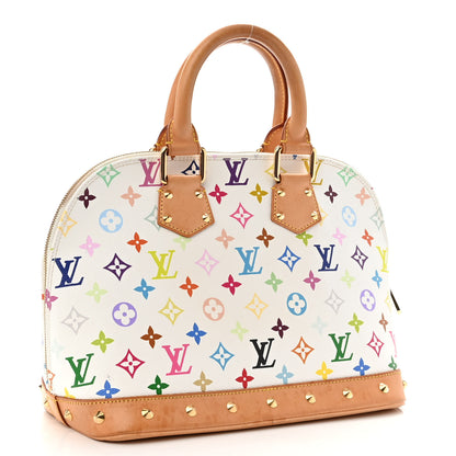 Louis Vuitton Monogram Multicolor Alma White 3 of 12