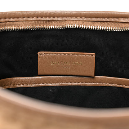 Balenciaga Shearling Bazar Pouch Beige 6 of 7