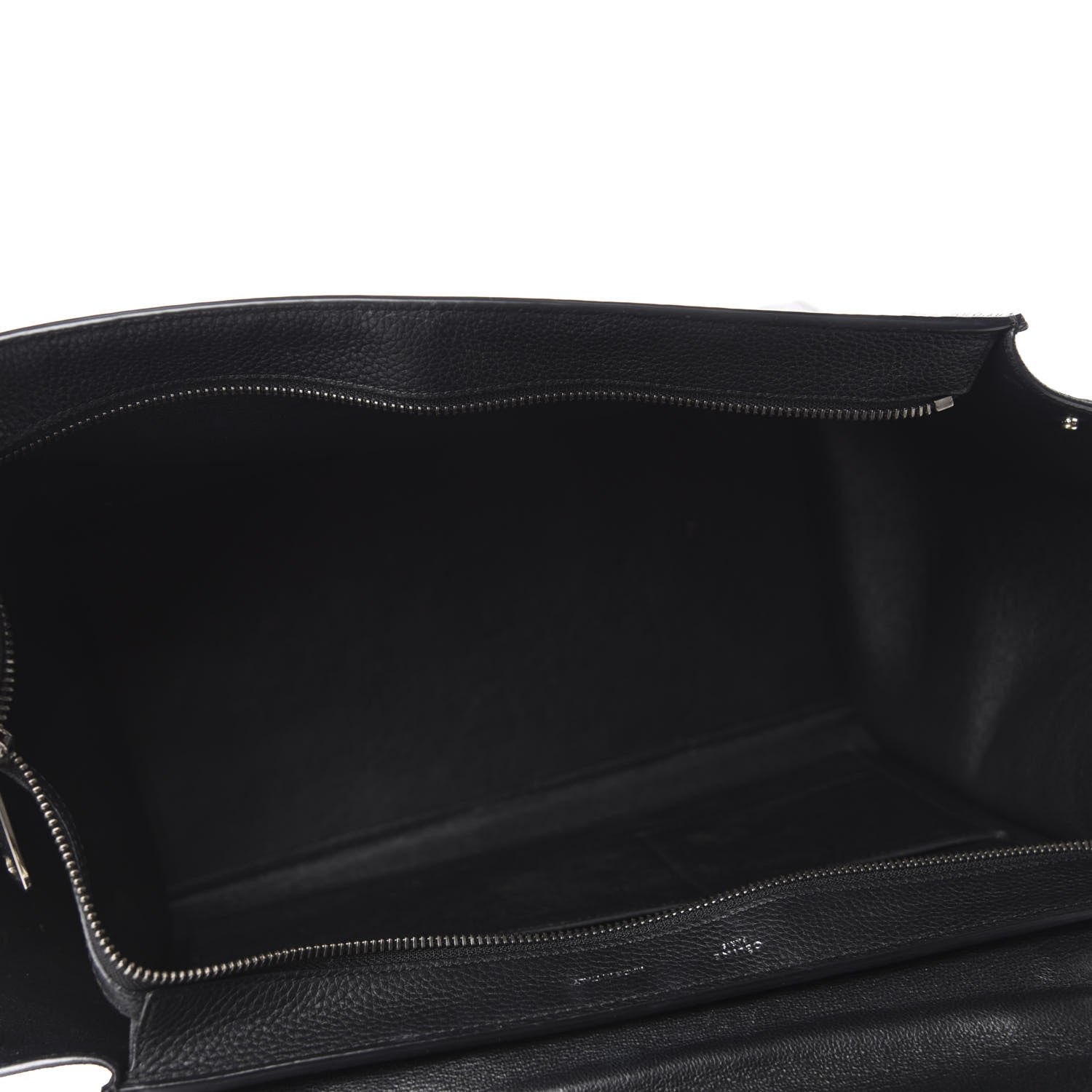 Celine Drummed Calfskin Suede Medium Trapeze Black 5 of 11