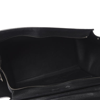 Celine Drummed Calfskin Suede Medium Trapeze Black 5 of 11
