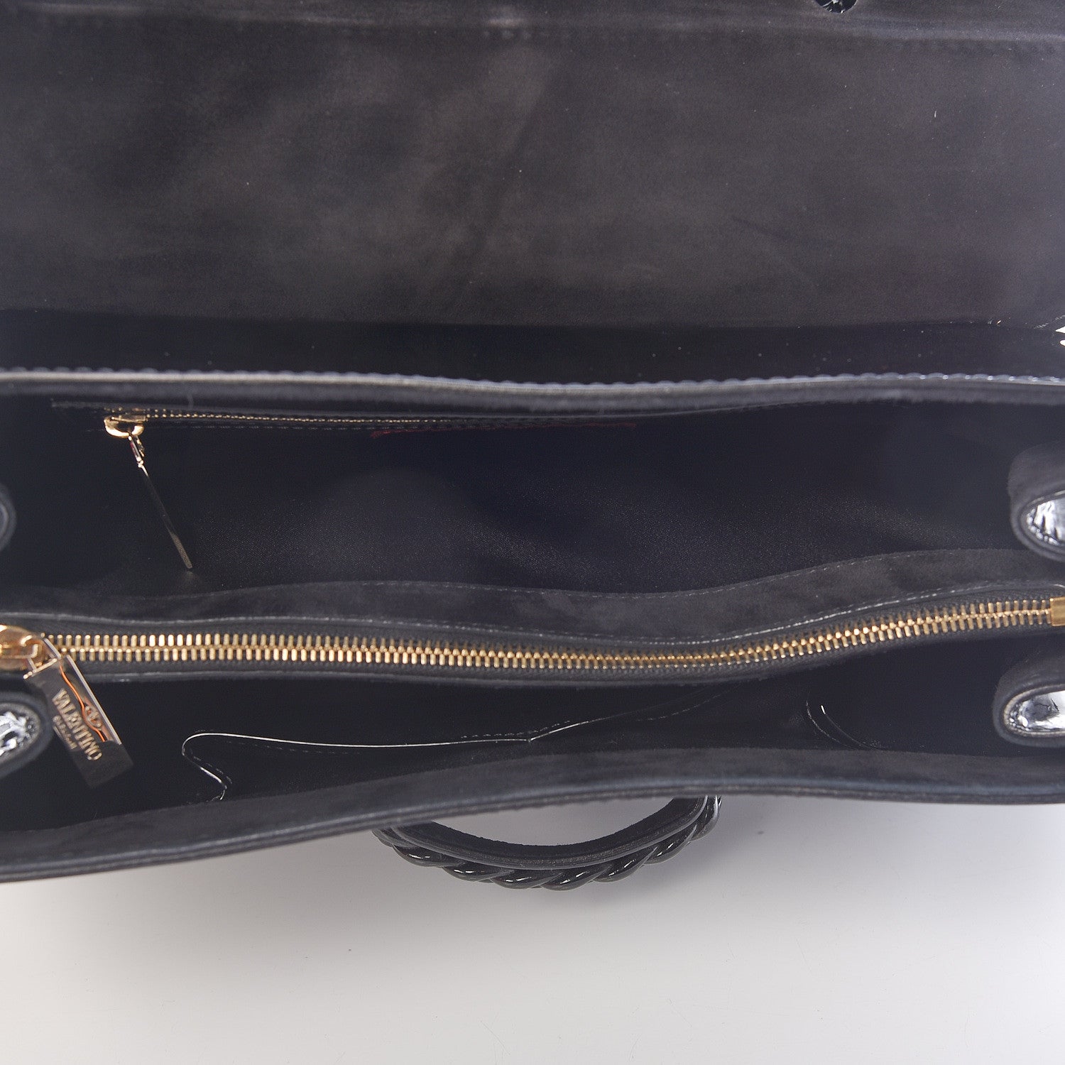 Valentino Garavani Patent Histoire Flap Black 6 of 11