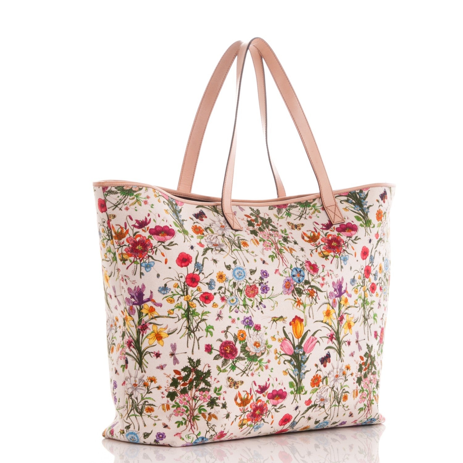 Gucci Canvas Large Floral Flora Tote 3 of 11