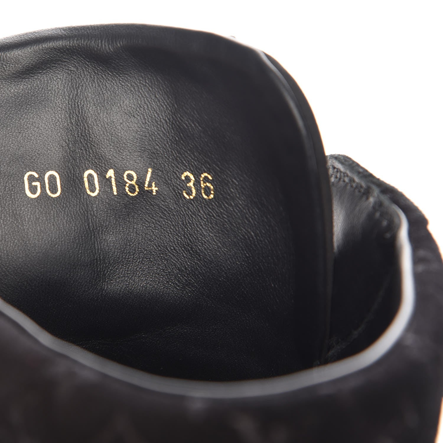 Louis Vuitton Calfskin Suede Monogram Cliff Top Wedge Sneakers 36 Black 7 of 8
