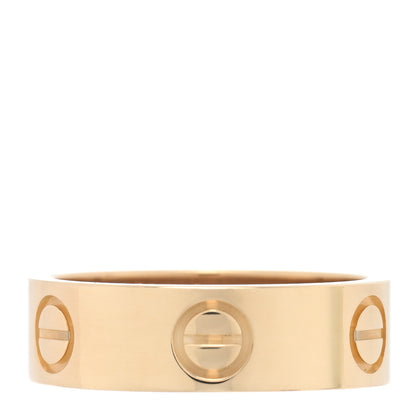 Cartier 18K Yellow Gold 5.5mm LOVE Ring 51 5.75 1 of 4