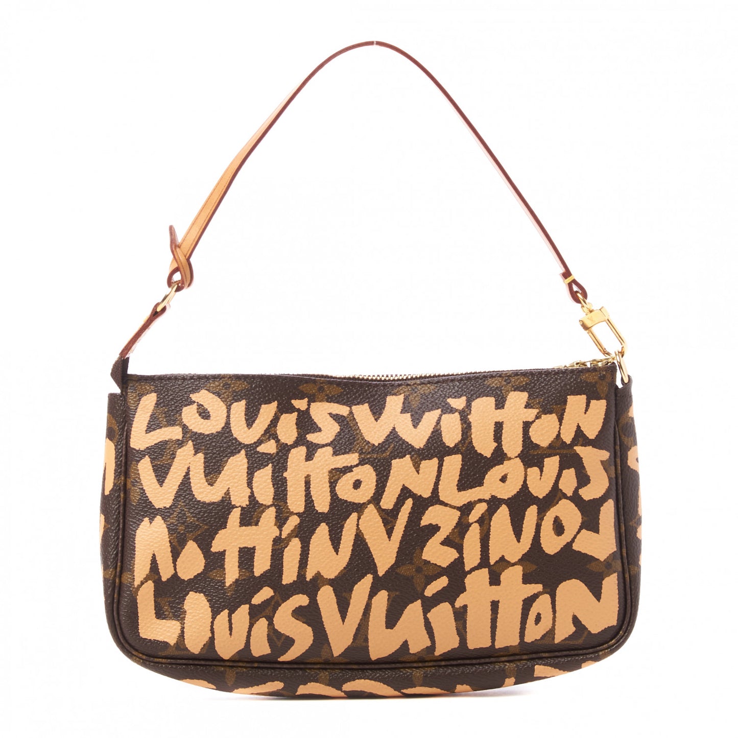 Monogram Graffiti Pochette Accessories Peach