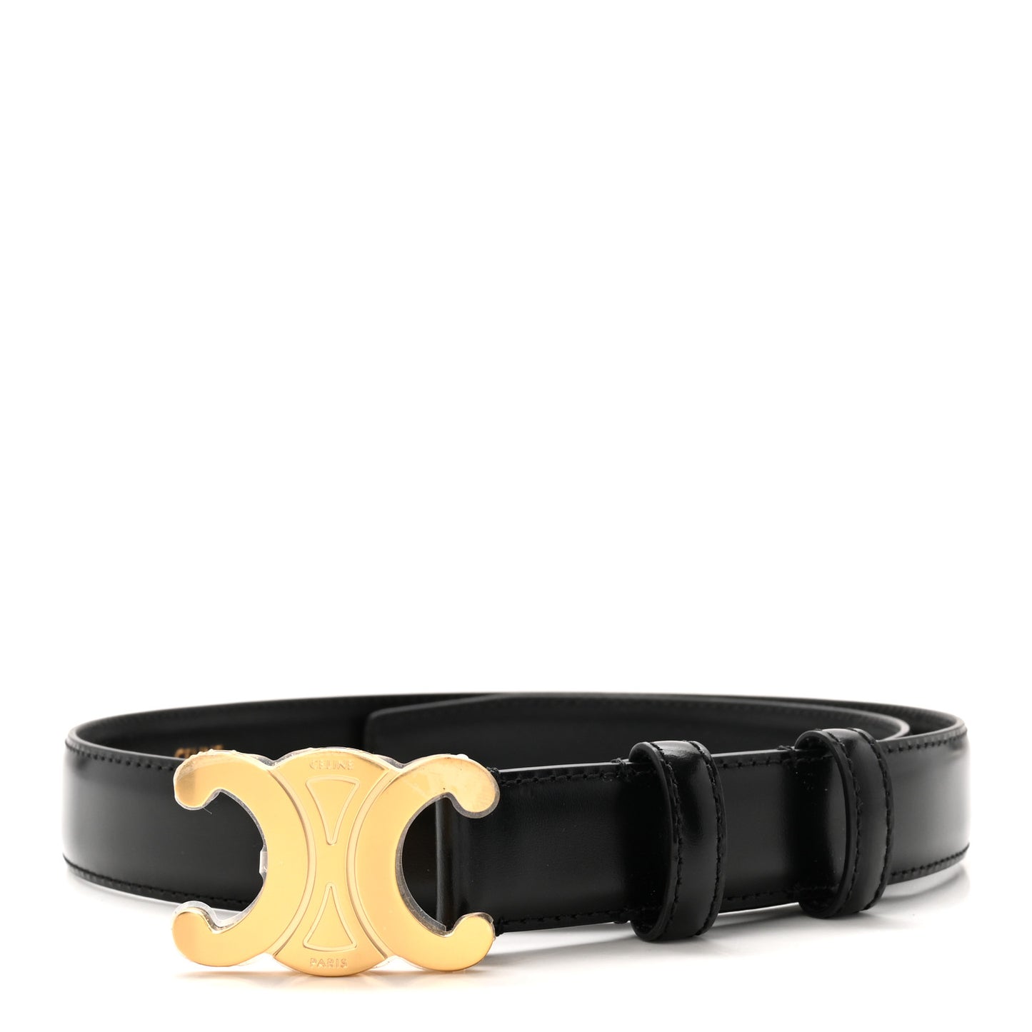 Box Calfskin Medium 25mm Triomphe Belt 70 28 Black