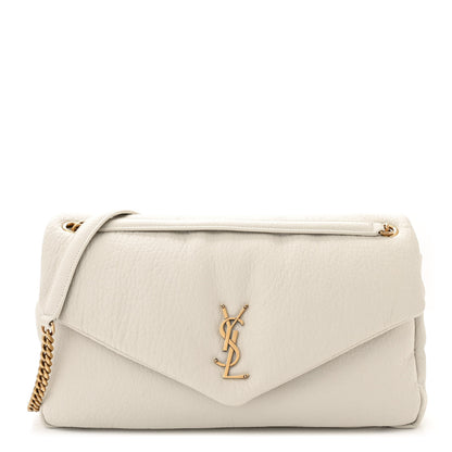 Saint Laurent Grained Lambskin Large Calypso Blanc Vintage 1 of 10