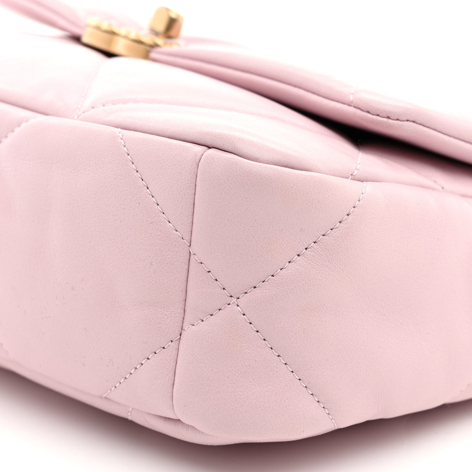 Chanel Lambskin Quilted Medium Chanel 19 Flap Light Pink 10 of 10