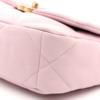 Chanel Lambskin Quilted Medium Chanel 19 Flap Light Pink 10 of 10