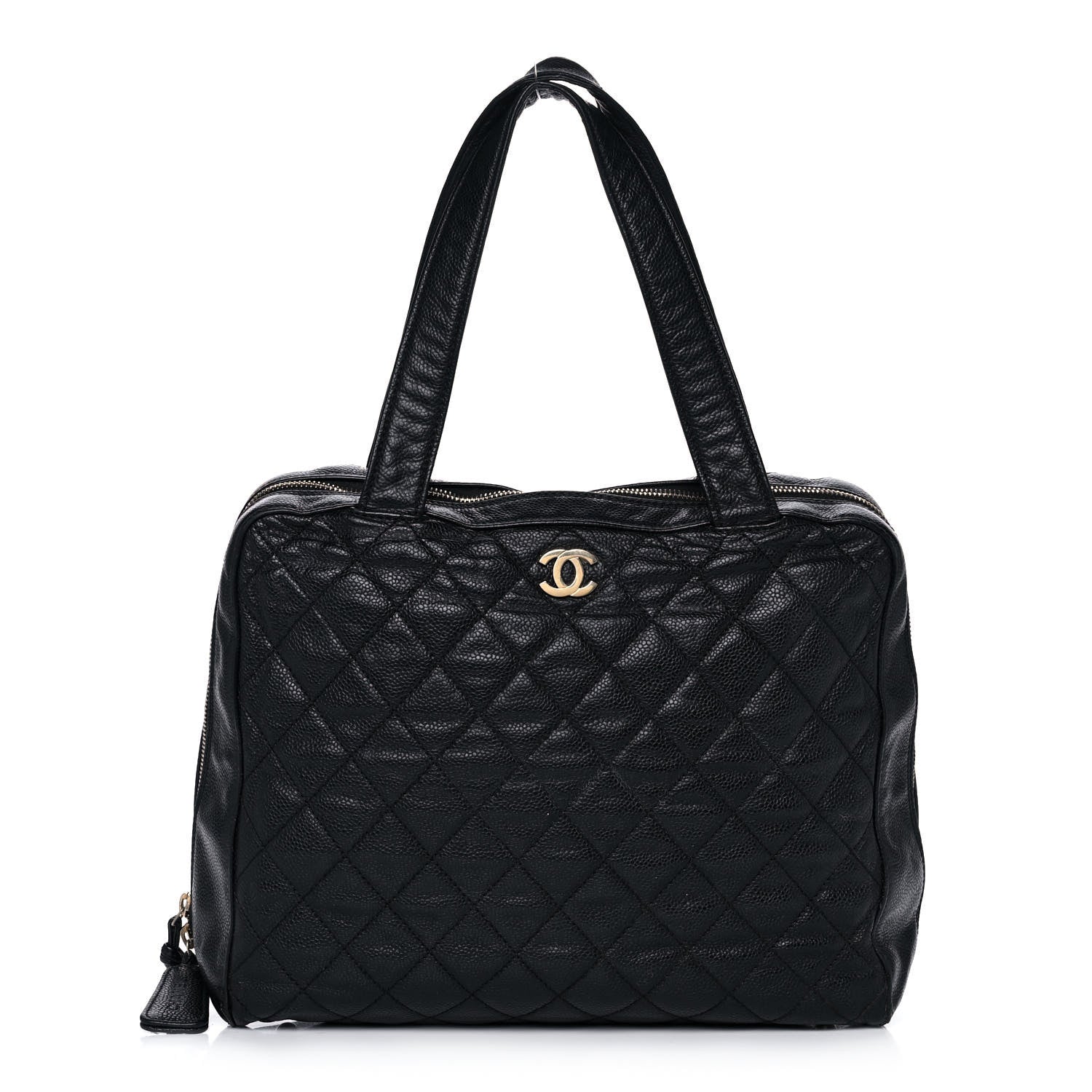 Chanel Caviar Quilted Bowler Black 1 of 17