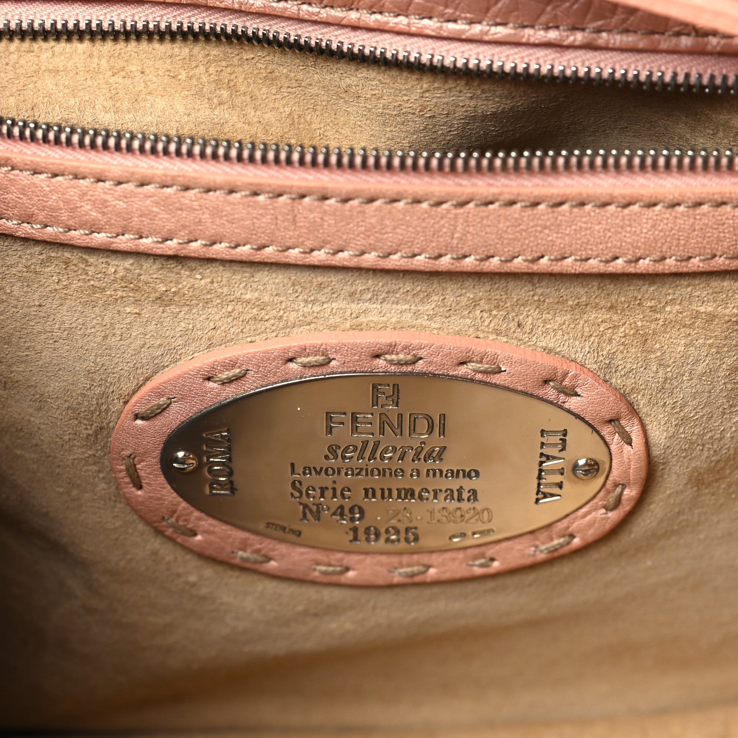 Fendi Cuoio Romano Selleria Shoulder Bag Cipria 6 of 12