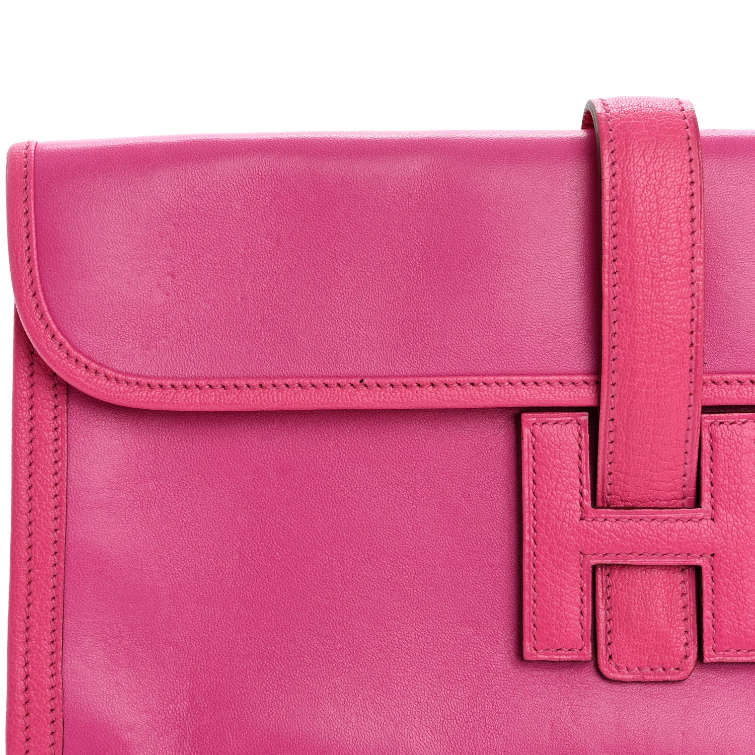 Hermes Chevre Mysore Tadelakt Jige Elan 29 Clutch Rose Pourpre 10 of 11