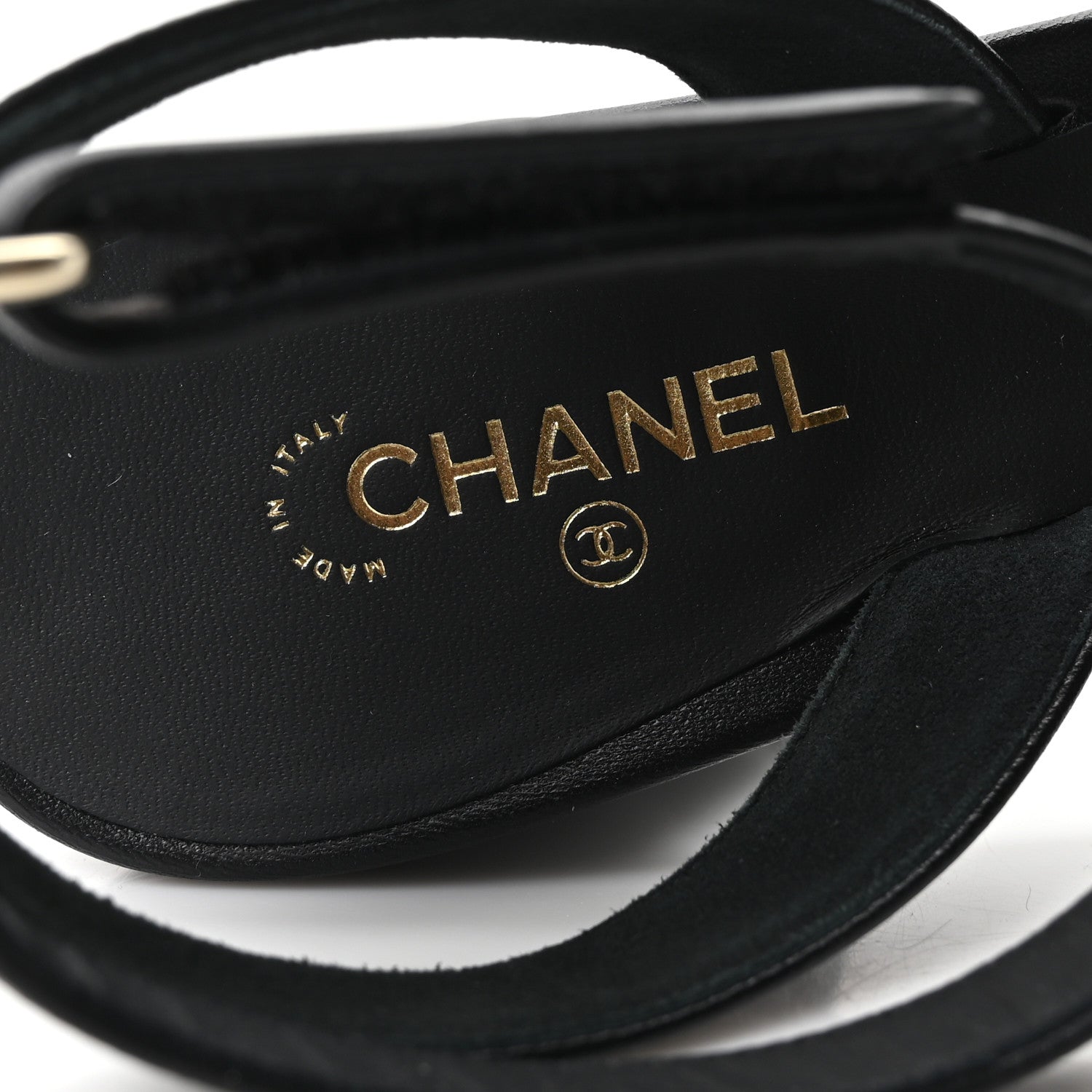 Chanel Lambskin Quilted Sandals 40 Black 8 of 10