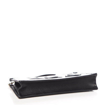 Chanel Tweed PVC Lambskin Wristlet Pouch Black 5 of 10